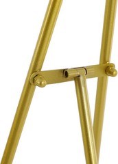 Gold Large Adjustable Floor Standing Easel for Wedding Display Metal Stand
