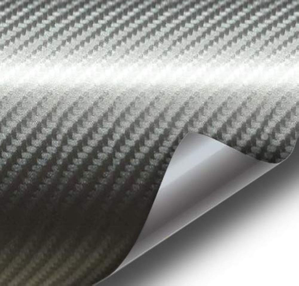 Carbon Fiber Vinyl Wrap Roll Dark Grey Air Release Car Auto Vehicle Wrap