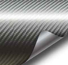 Carbon Fiber Vinyl Wrap Roll Dark Grey Air Release Car Auto Vehicle Wrap