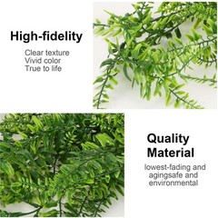 1-3X Artificial Hanging Plant Vines Fake Ivy Ferns Outdoor Wedding Garland Decor