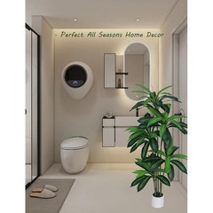 Artificial Dracaena Tree Indoor Floor Plant Realistic Faux Tree Decor Easy Care