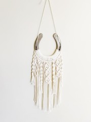 Equestrian Macrame Wall Hanging Equestrian wall art Handmade macrame decor Eq…