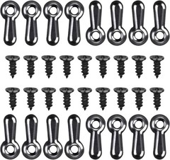 160-Piece Metal Picture Frame Set with 160 Screws, Turn Button Fasteners, Black