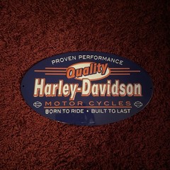 Vintage-Style Harley-Davidson Oval Metal Sign Motorcycle Biker Collectible