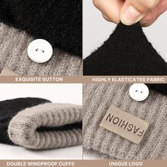 Pleneal Winter Fingerless Gloves for Women Men – Women’s Winter Gloves, Conve…