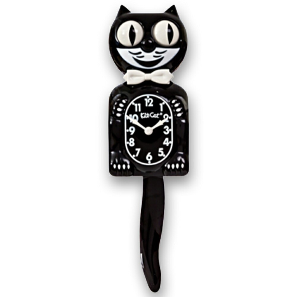 Kit Cat Clock Wall Clock Pendulum clock Black