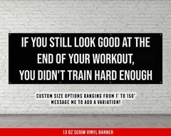 Inspirational Weightlifting Banner – Motivational Gym Wall Decor
