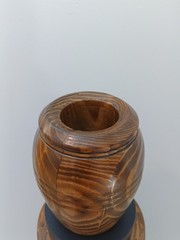Unique Handmade wood grain display vase