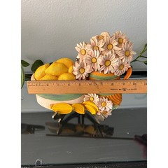 Vintage 1981 Syroco Homco Fruit Floral Wall Plaques Set 7610 Kitchen Decor USA