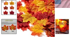 360 Pcs Fall-Theme Maple Leaves – Colorful Decor for Weddings & Thanksgiving