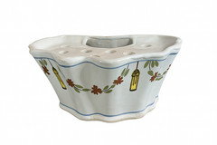 Antique Nevers Earthenware Bouquet Maker Flower Decor, 19th – 19.5cm