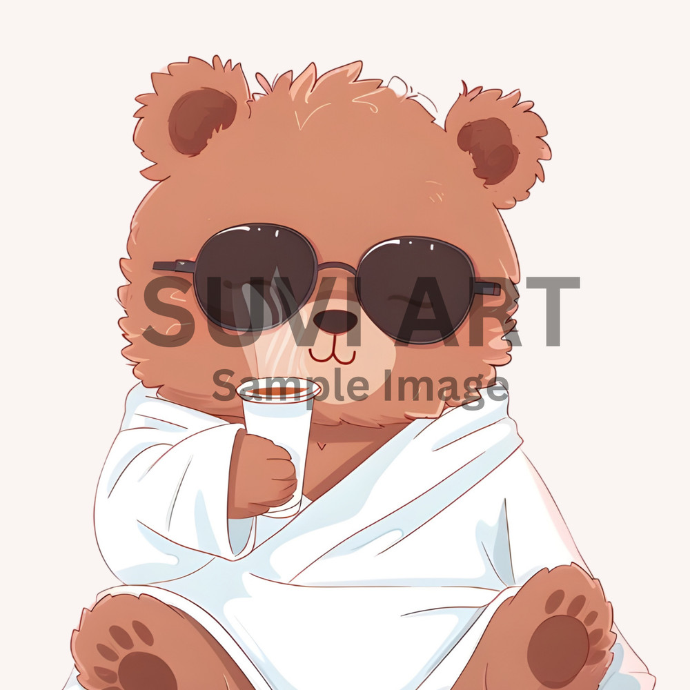 Digital Image Picture Wall art Cute Teddy Bear for living and bed room A-198