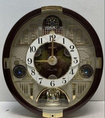 Seiko Melodies in Motion QXM377BRH Musical Wall Clock Westminster Chime Gold