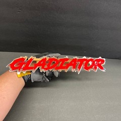 1x Gladiator Custom Text 3D Acrylic Car Emblem Badge Multicolor Laser Cut decal