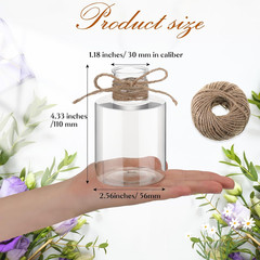 12 Pcs Plastic Bud Vases in Bulk for Table Centerpieces, 4.7In Hyacinth Avocado