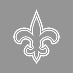 New Orleans Saints NFL Team Logo 1 Color Vinyl Decal Sticker Window Car Wall