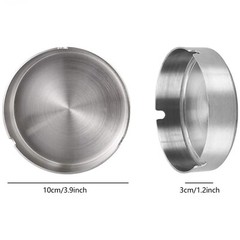 1/2/3/5 Pcs of Stainless Steel Cigarette Ashtray Ash Holder for Home,Hotel, Etc