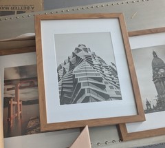 3PC Wood Gallery Frame Set| 11in X 14in matted to 8in x 10in| 28 x 35cm, 20x25cm