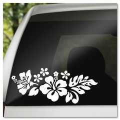 6″ Hibiscus Flowers Tropical Vinyl Decal Sticker