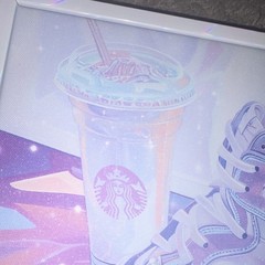 Home Decor Framed Canvas Print Nike Sneakers Starbucks Cup Modern Multicolor Art