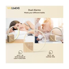 Vivilumens Sunrise Alarm Clock for Heavy Sleepers Adults, Wake-up Light, Slee…