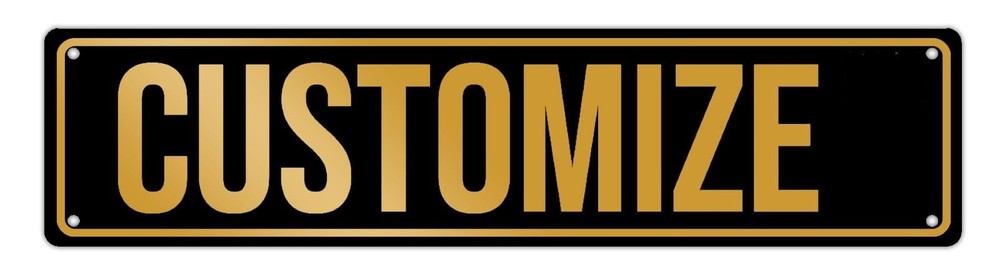Generic Custom Aluminum Sign, Personalized Metal Signs with Text Logo Photo