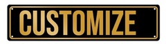 Generic Custom Aluminum Sign, Personalized Metal Signs with Text Logo Photo