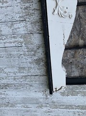 Vintage Distressed Wall Hanging Shabby Farmhouse Decor 48″l x 6 3/4″h x 1″d