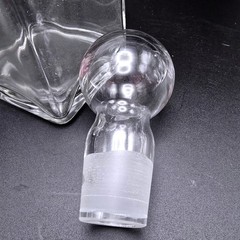 Block Ivima Hand Blown Glass Decanter Image Award 1981 Designed Gerald Culotta