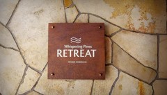 Custom Corten Steel Metal Sign with Business Logo, Laser Cut Wall Decor