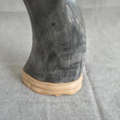 Eagle Carving Water Buffalo Horn Wood Base From KC Gifts in Canada