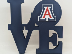 University Of Arizona – Arizona Wildcats Love Park 3D Printed Wall Sign