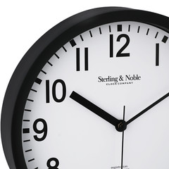 NEW 8.78″ Basic Indoor Analog Round Modern Wall Clock, Black (FAST SHIPPING)