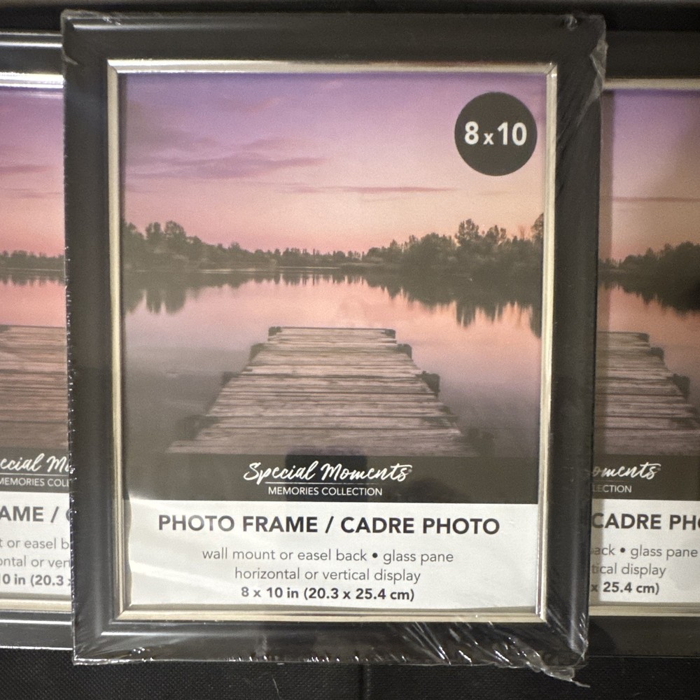 Mainstays 8×10″ Format Frame for Pictures Black, Set of 3 (67812)