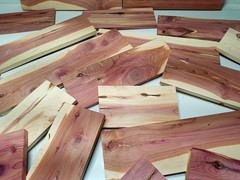 10lbs Red Cedar Wood PLANED SMOOTH Kiln Dry Scrap Lumber Drop Pieces SHIPs FREE!