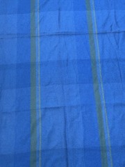 New The Three Weavers Handwoven 100% Virgin Wool Throw, Blue Green 52×72