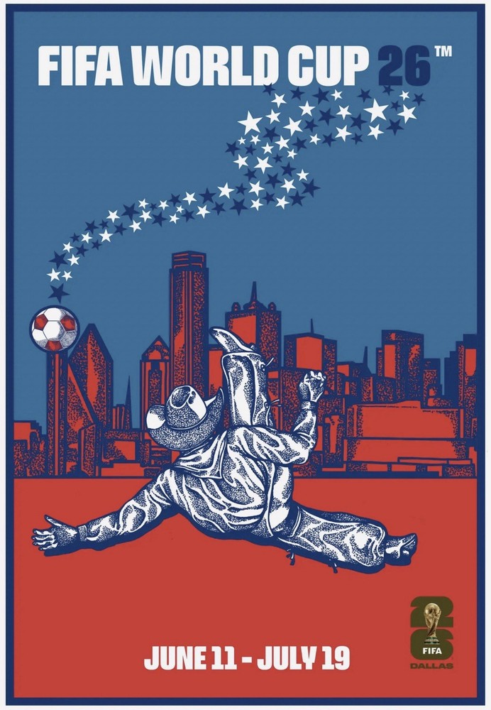 Official FIFA World Cup 2026 Dallas Poster – Large 24×36 Edition FREE SHIPPING