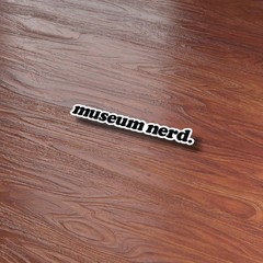Museum Nerd Sticker – Cute Nerdy Decal for Laptop & Hydroflask Water Bottle