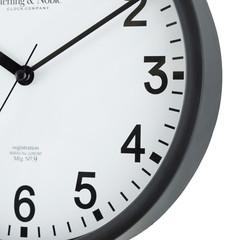 NEW 8.78″ Basic Indoor Analog Round Modern Wall Clock, Black (FAST SHIPPING)
