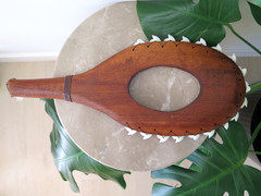 Hawaii Hand Made Wall Decor Wood Carved Lei O Mano Resin Shark Teeth Polynesian