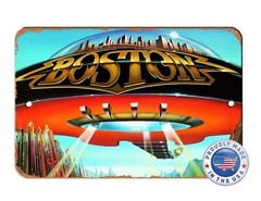 Vintage Look Reproduction Design Boston Rock Band 70s 80s Aluminum Sign 8 x 12 B