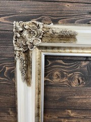 12 X 18 In Stock-Classic ornate wood frame, White frame, silver leaf frame.