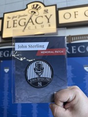 2026 JOHN STERLING RADIO BROADCASTER PATCH DECAL NEW YORK YANKEES JERSEY