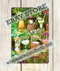 1960s HAWAII KAI tiki BAR Menu NEW YORK GOODFELLAS Restaurant tin sign man cave