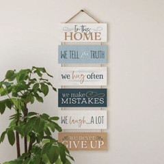 P. Graham Dunn Stacked Hanging Sign In This Home 26″
