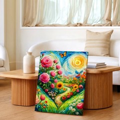 Wall Art He Is Risen Easter Cross Empty Tomb Floral Christian Religious Decor