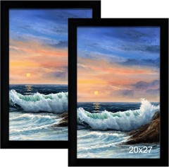 Premium Rustic Picture Frame Wall Mounting Tabletop Photo Display Home Decor