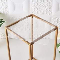 2 CLEAR 8″ PLEXIGLASS SHEETS Square Acrylic Sign Boards Party Wedding Crafts