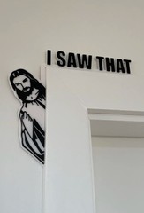3d Printed Jesus I Saw That Door Hanger