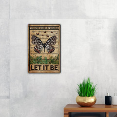Let It Be the Beatles Metal Tin Sign Wall Decor Retro Whisper Words of Wisdom Bu
